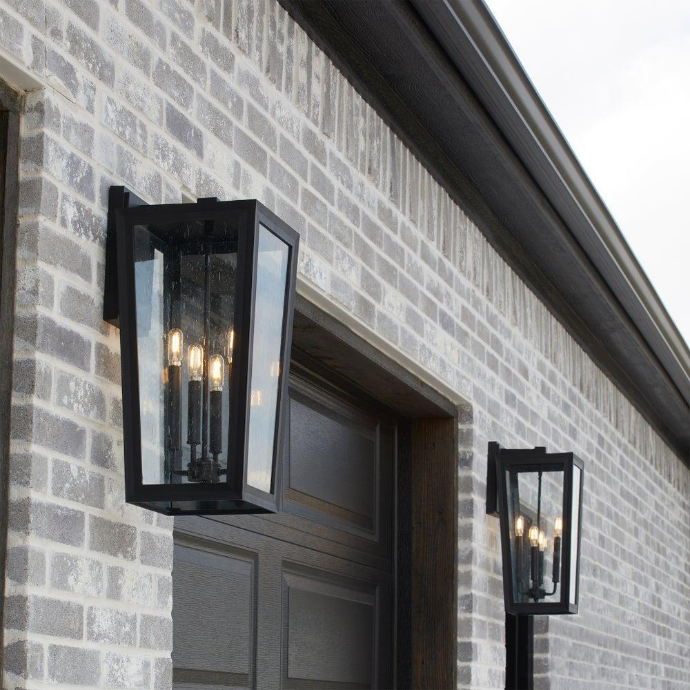 Quorum International Black 60W 1-Light Medium E-26 Outdoor Wall Sconce 