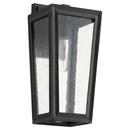 60W 1-Light 14-1/2 in. Outdoor Wall Sconce in Black