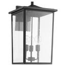 60W 3-Light 22 in. Outdoor Wall Sconce in Black