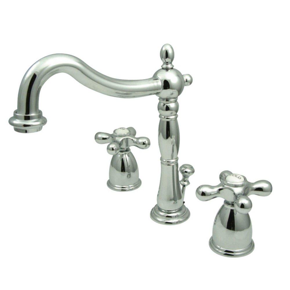 Heritage 1.2 GPM Widespread Bathroom Faucet with Pop-Up Drain Assembly - Includes Ceramic Disc Valve 
