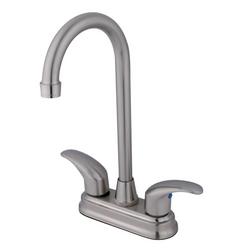 Two Handle Bar Faucet in Brushed Nickel