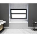 Aqua Eden 66" Three Wall Alcove Acrylic Soaking Tub with Right Drain Hole - Less Assembly and Overflow 