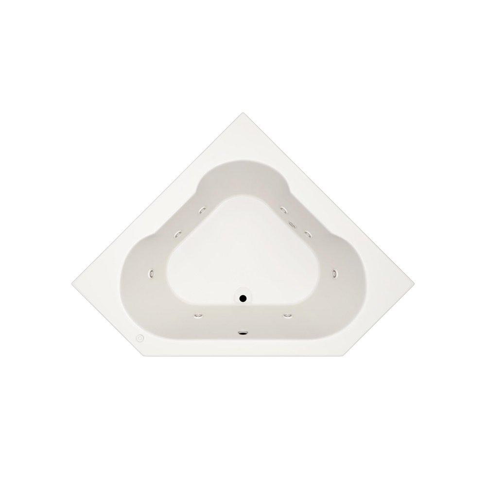 PROFLO&reg; Biscuit 60 x 60 in. Soaker Corner Bathtub 