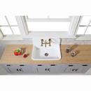 Kingston Brass Brushed Brass Two Handle Bridge and Widespread Kitchen Faucet 