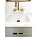 Kingston Brass Brushed Brass Two Handle Bridge and Widespread Kitchen Faucet 