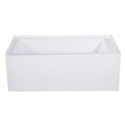 54 x 30 in. Soaker Alcove Bathtub Left Drain in White