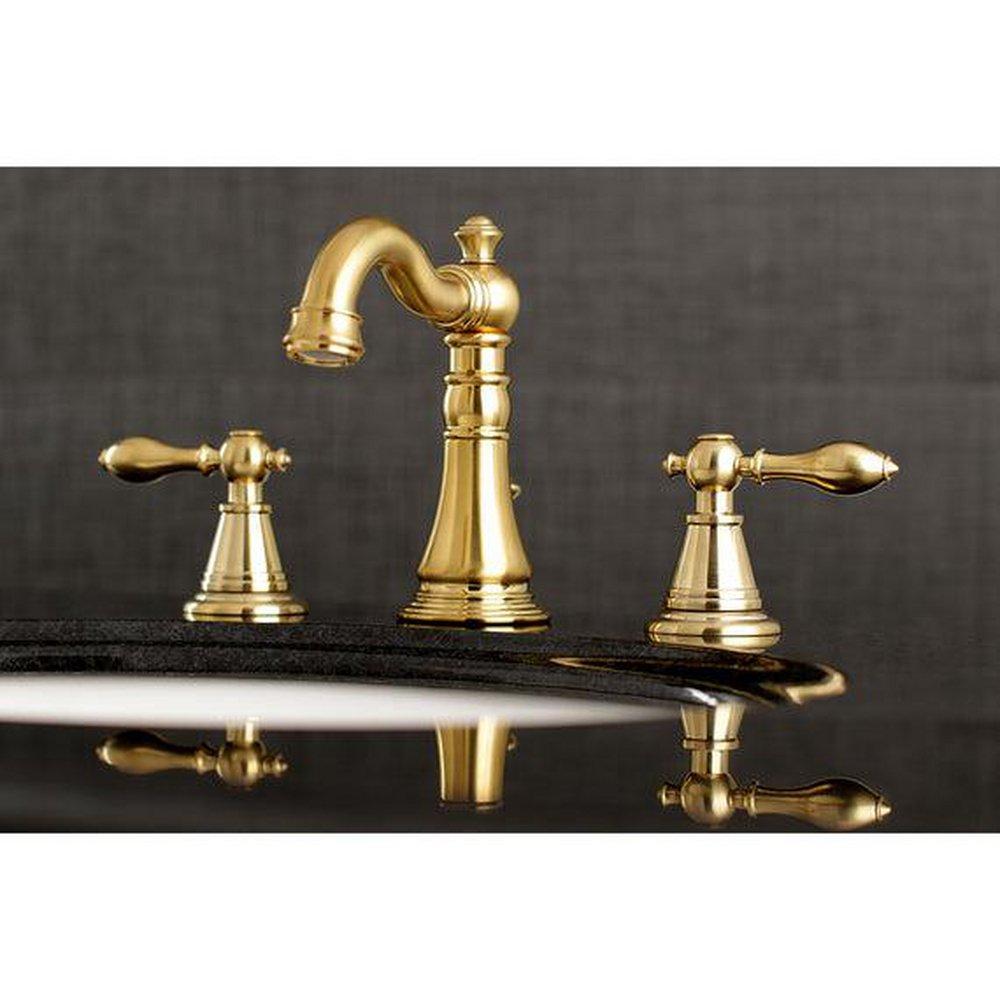 English Classic 1.2 GPM Deck Mounted Bathroom Faucet with Lever Handles 