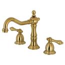 Heritage 1.2 GPM Widespread Deck Mounted Bathroom Faucet with Lever Handles - Pop-Up Assembly Included 