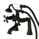 Deck Mounted Clawfoot Tub Filler with Built-In Diverter - Includes 1.8 GPM Hand Shower 