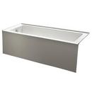 Kingston Brass White 60 x 30-11/16 in. Alcove Bathtub Left Drain 