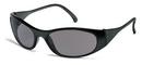Crews Black Frosted Frame Safety Glasses 