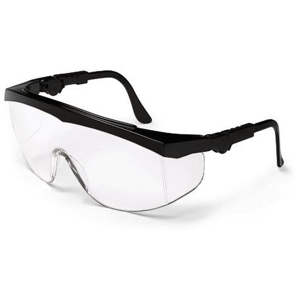 Crews Safety Glasses with Black Frame 