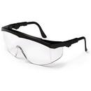 Crews Safety Glasses with Black Frame 