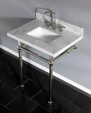 Kingston Brass Carrara Marble Consoles Bathroom Sink 