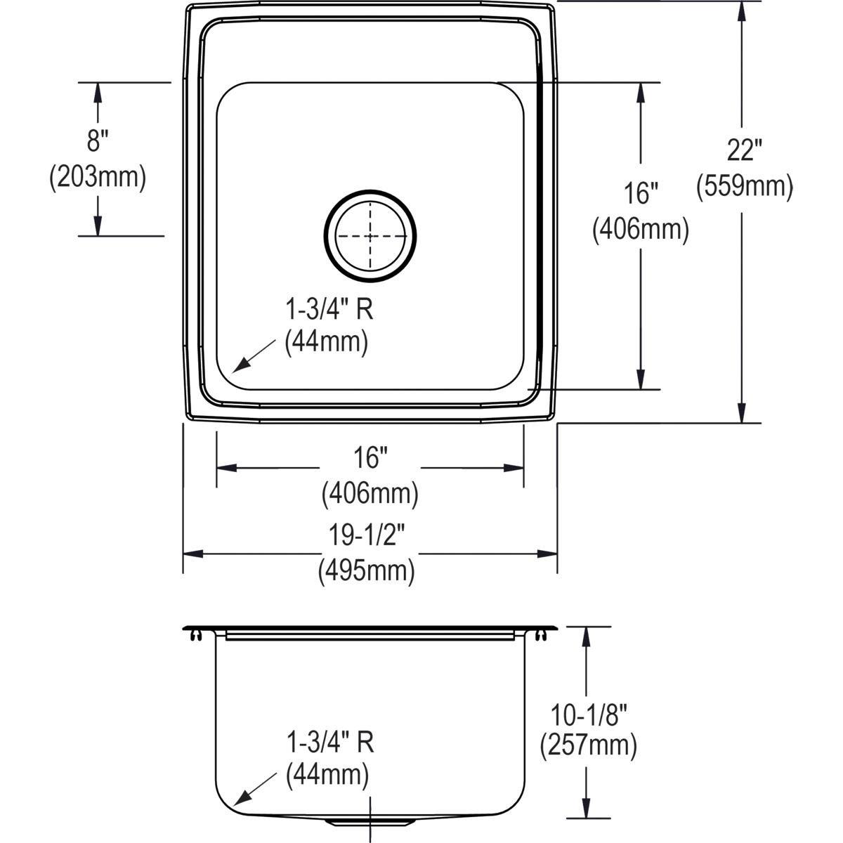 Dayton Satin 33 x 19 in. Stainless Steel Double Bowl Drop-in Kitchen Sink in Satin 