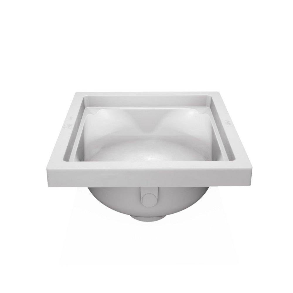 Zurn White 12 x 12 x 6-3/8 in. Floor Mount PVC Floor Sink 