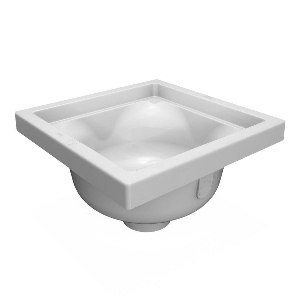 Zurn White Floor Mount Plastic Floor Sink 