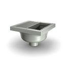 Zurn Polished Nickel 12 x 12 x 6-3/8 in. Floor Mount PVC Floor Sink 