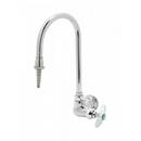 T&S Brass Polished Chrome Single Cross Handle Wall Mount Lab Faucet 