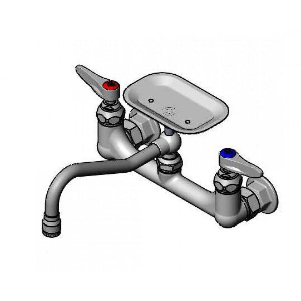 T&S Brass Polished Chrome Lead Law Compliant 2.2 Gallons Per Minute Lever SINK Faucet 