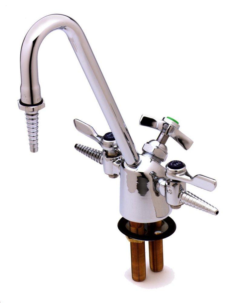 T&S Brass Chrome LF COMB GAS & WTR FCT GN 6 