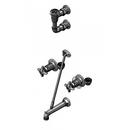 T&S Brass Polished Chrome 7.09 gpm Wall Mount Service Sink Faucet with Double Four Arm Handle 