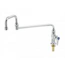 T&S Brass Polished Chrome Single Handle Lever Deck Mount Food Service Faucet 