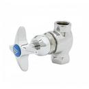 Shut-Off Control Valve, Exposed Body, 3/8" NPT Inlet & Outlet, 4-Arm Handle, Blue Index