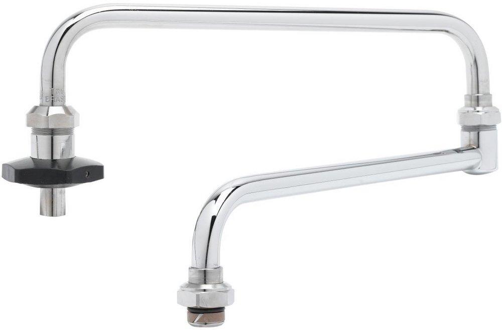 T&S Brass Chrome 24 in. Chrome Plated Brass Nozzle Assembly 