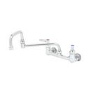 Double Pantry Faucet, 8" Wall Mount, 15" Double Joint Swing Nozzle