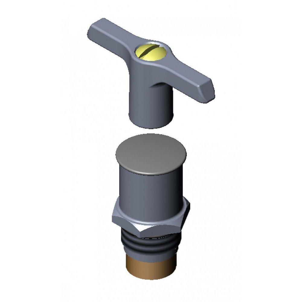 Service Stop Spindle Assembly, Cap, T-Handle & Screw 