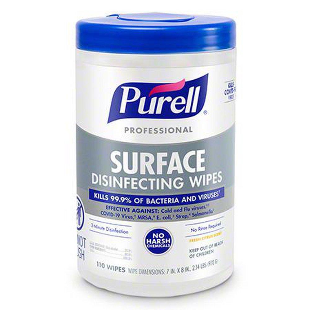 PURELL&reg; White Surface Disinfectant Cleaning Wipe (Case of 6) 