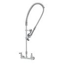 T&S Brass Polished Chrome Two Handle Lever Wall Mount Food Service Faucet 