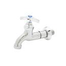 T&S Brass Polished Chrome Single Handle Cross Wall Mount Faucet 