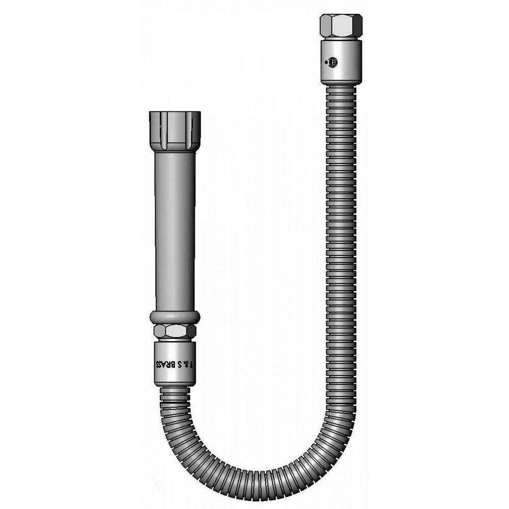 T&S Brass Silver 24 in. Flexible Hose Accessory 