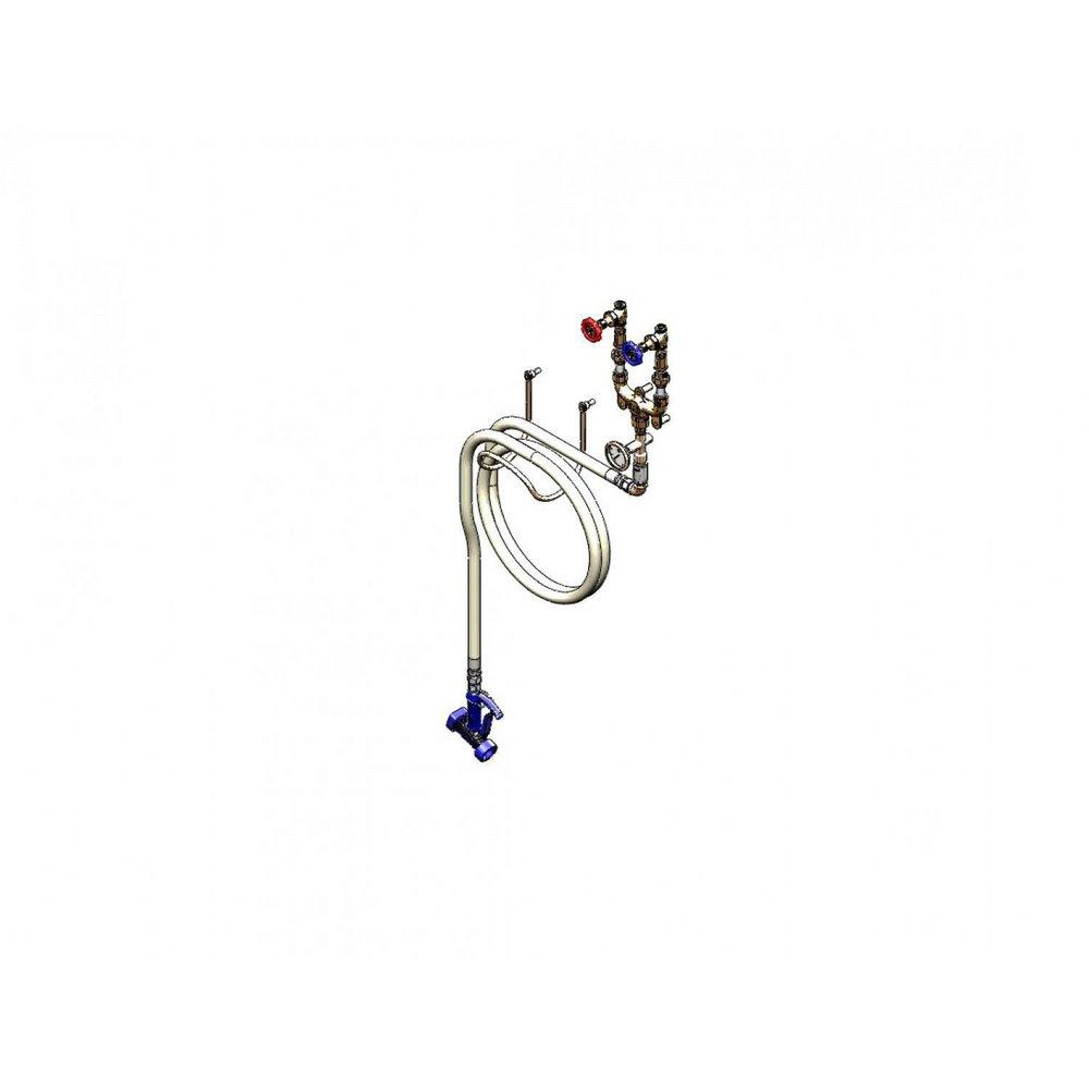 T&S Brass Polished Chrome Plated Washdown Station 