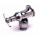 T&S Brass Chrome Plated Single Cross Handle Wall Mount Service Faucet 