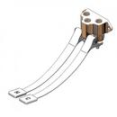 T&S Brass Polished Chrome Double Pedal Valve with Slow Close Cartridge 