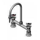 T&S Brass Chrome Lead Law Compliant 2 Handle Cross LAB Faucet Chrome 