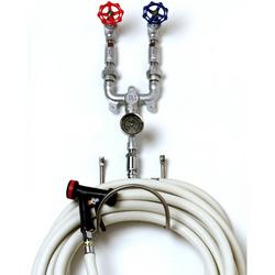 Washdown Station w/ 3/4" Mixing Valve, Chrome Plated