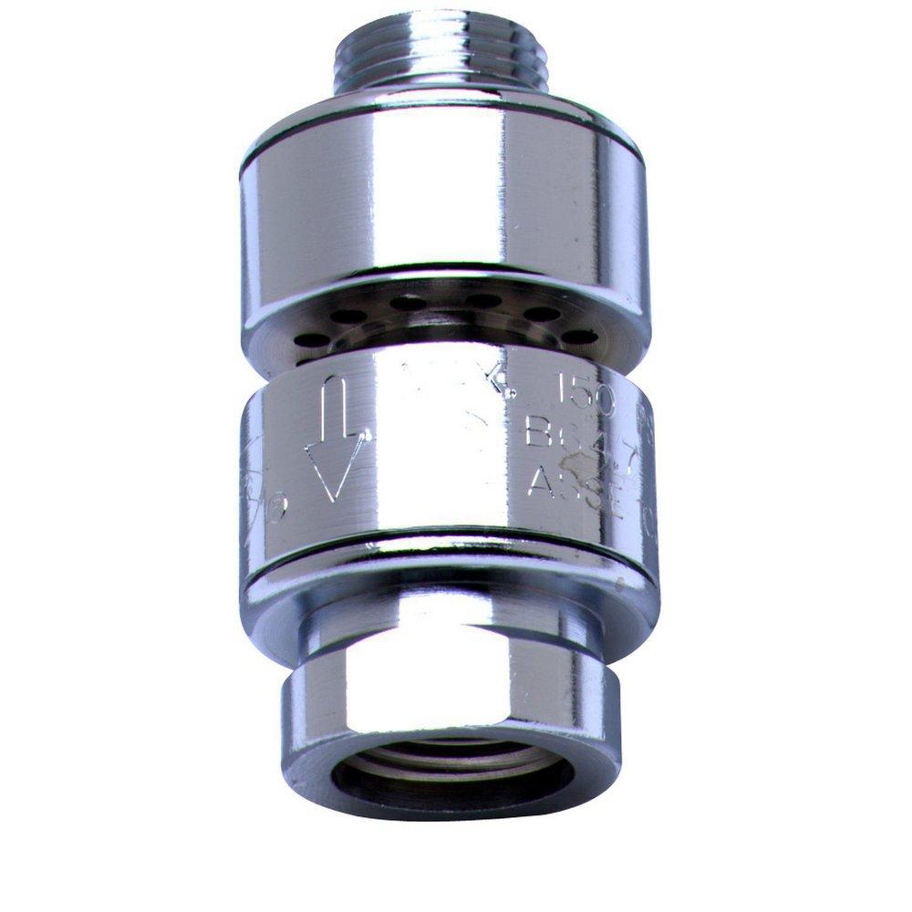 T&S Brass Polished Chrome NPT Male Vacuum Breaker 