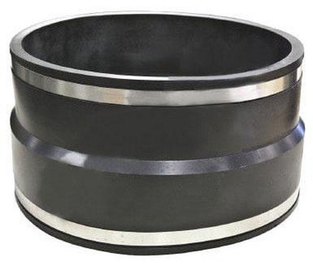 Fernco Clamp Plastic Coupling with Stainless Steel Band 