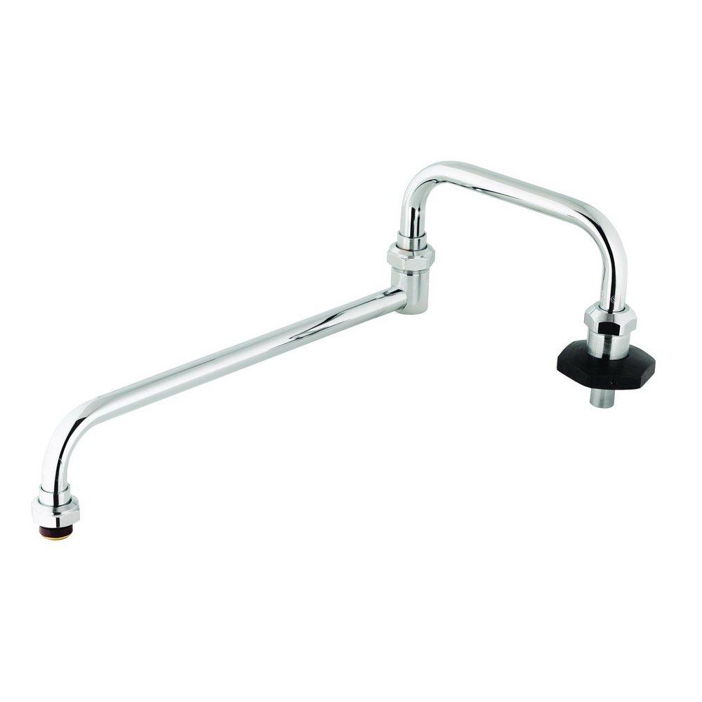 T&S Brass Chrome Double Joint Nozzle Assembly 