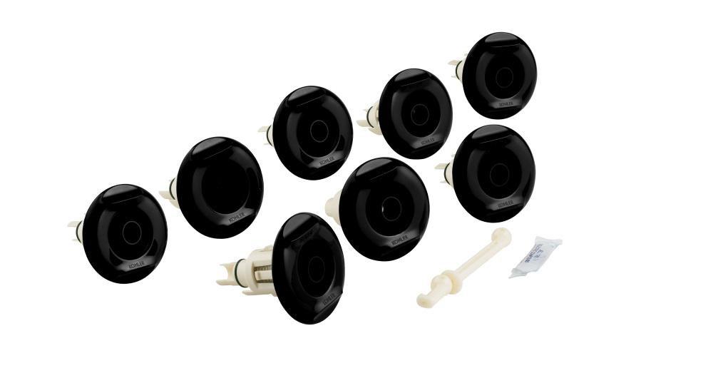 Black 8 Jet Whirlpool Trim Kit 