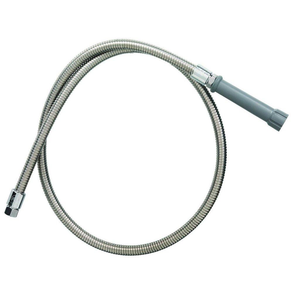 T&S Brass Stainless Steel 96 in. Flexible Hose Assembly with Handle 