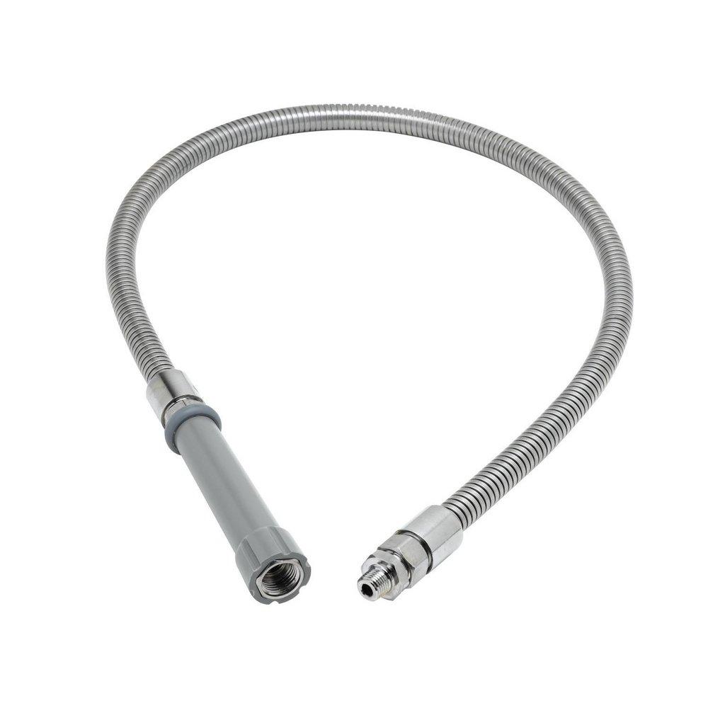 T&S Brass Stainless Steel 44 in. 6.25 gpm Flexible Hose with Adapter 