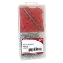 1 in. Red 1/4 in. (Kit of 100) Plastic Anchor