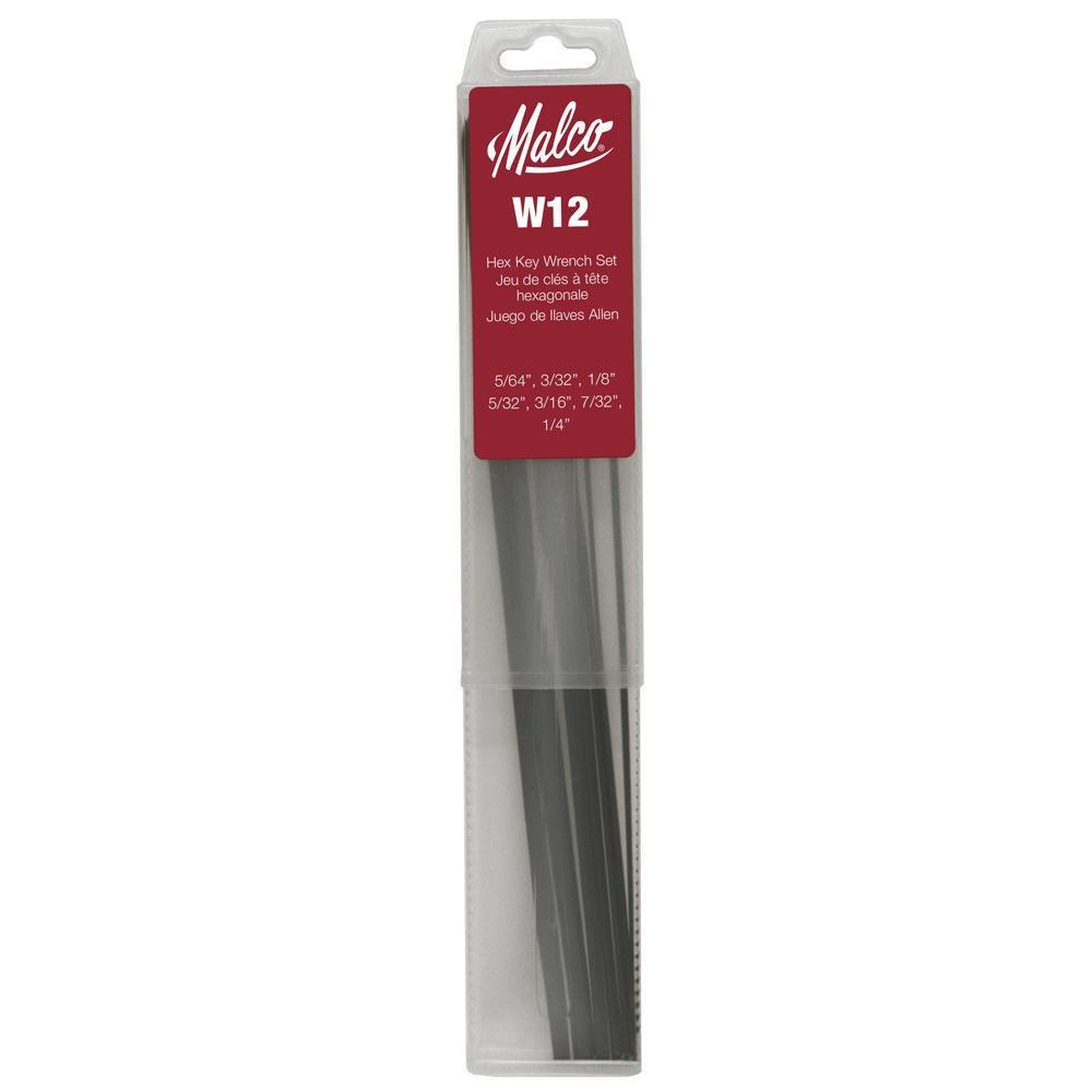 Malco Black 12 in. Hex Key 