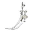 T&S Brass Polished Chrome Double Pedal Valve Wall Mount Angle Stop & Volume Control 