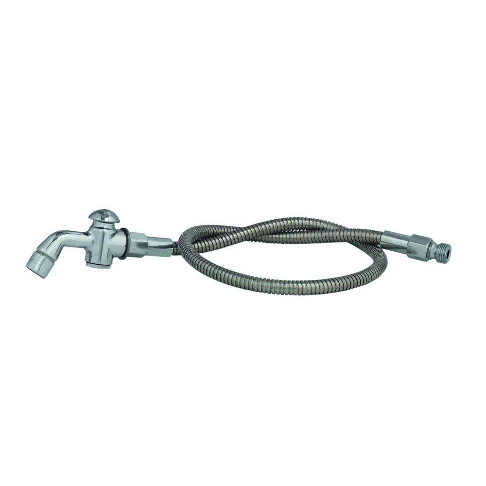 T&S Brass Polished Chrome 2.2 gpm Wall Mount Spray Valve with Hose 